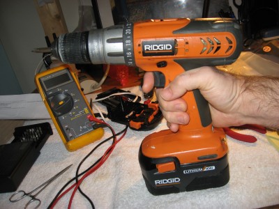 testing cordless drill